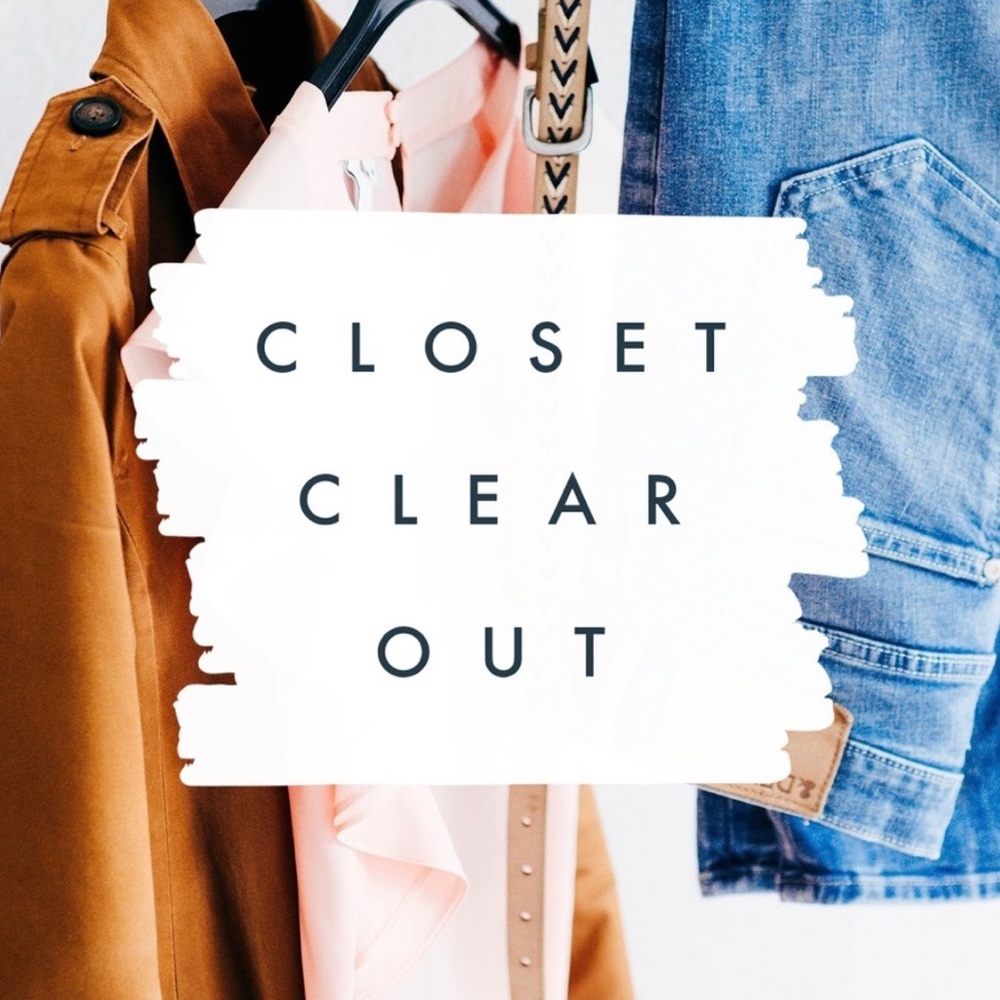 Closing my closet. Make an offer on things you’ve liked.